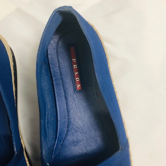 Prada Blue Slip On Shoes - Picture 4 of 7